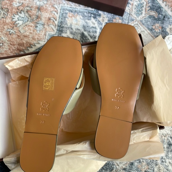 NIB ATP Atelier Capurso Slide Sandal / sage - Picture 2 of 9